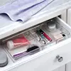 Clear Plastic Divided Vanity Organizer. Storage Tray with 5 Compartments for Cosmetics, Makeup and Accessories 3