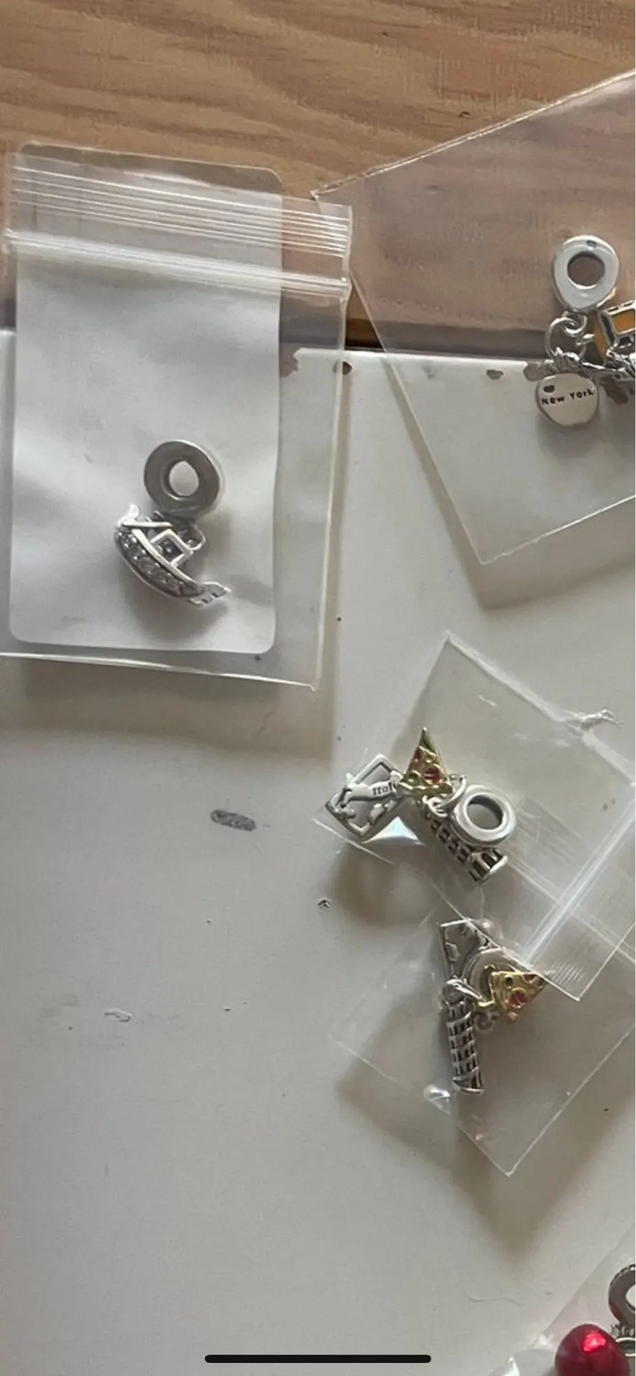 100% Original grano del encanto de la plata esterlina 925 de Taxi de la motocicleta rueda encantos Fit Pandora pulseras de las mujeres de la joyería de Diy photo review