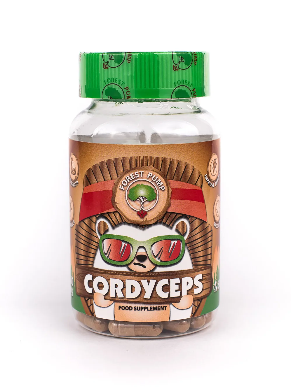 Набор Мака Перуанская 1200 mg/120 капсул + Кордицепс 500 mg/60 капсул/Maca Peruvian+Cordyceps Forest Pump/Тестостерон для мужчин