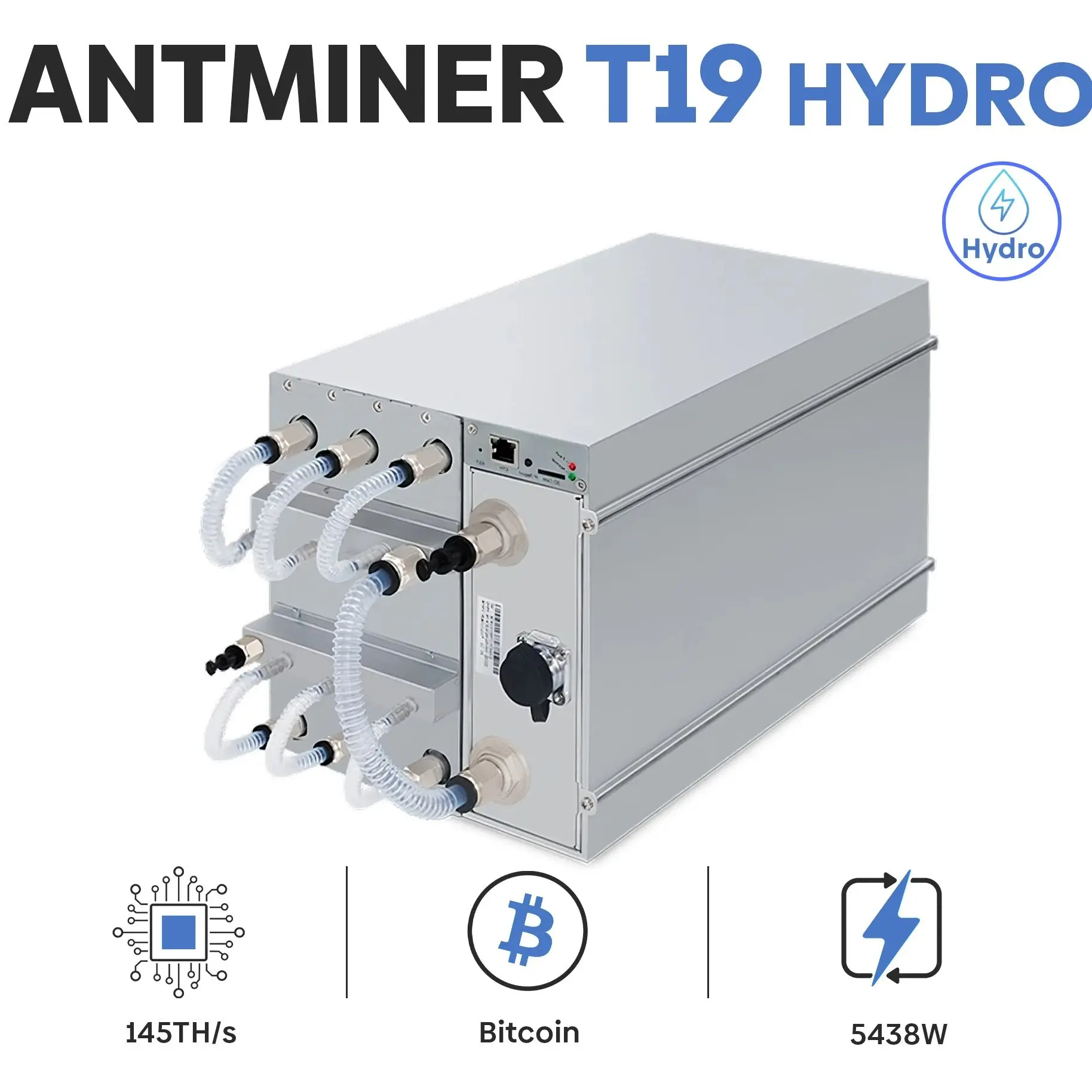 

Большие скидки, продажа Bitmain Antminer T19 Hydro 145/Ths 5438 Вт