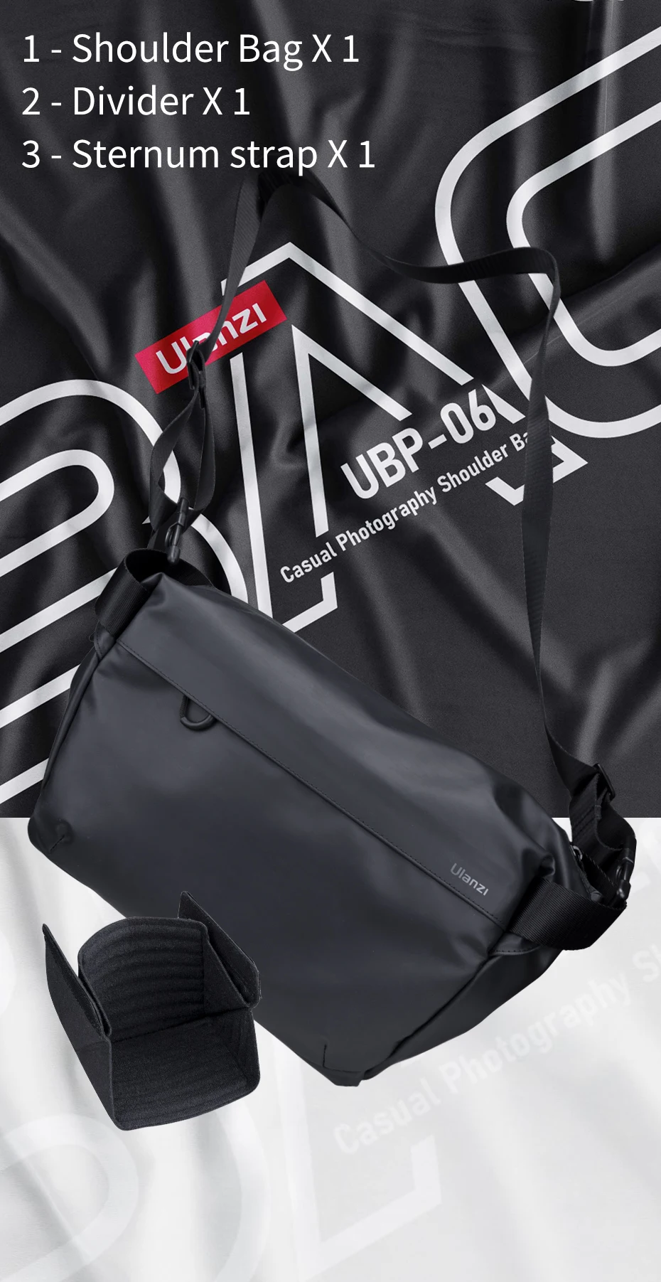 PB008 DSLR Camera Bag Waterproof Digital Camera Photography Shoulder Messenger B