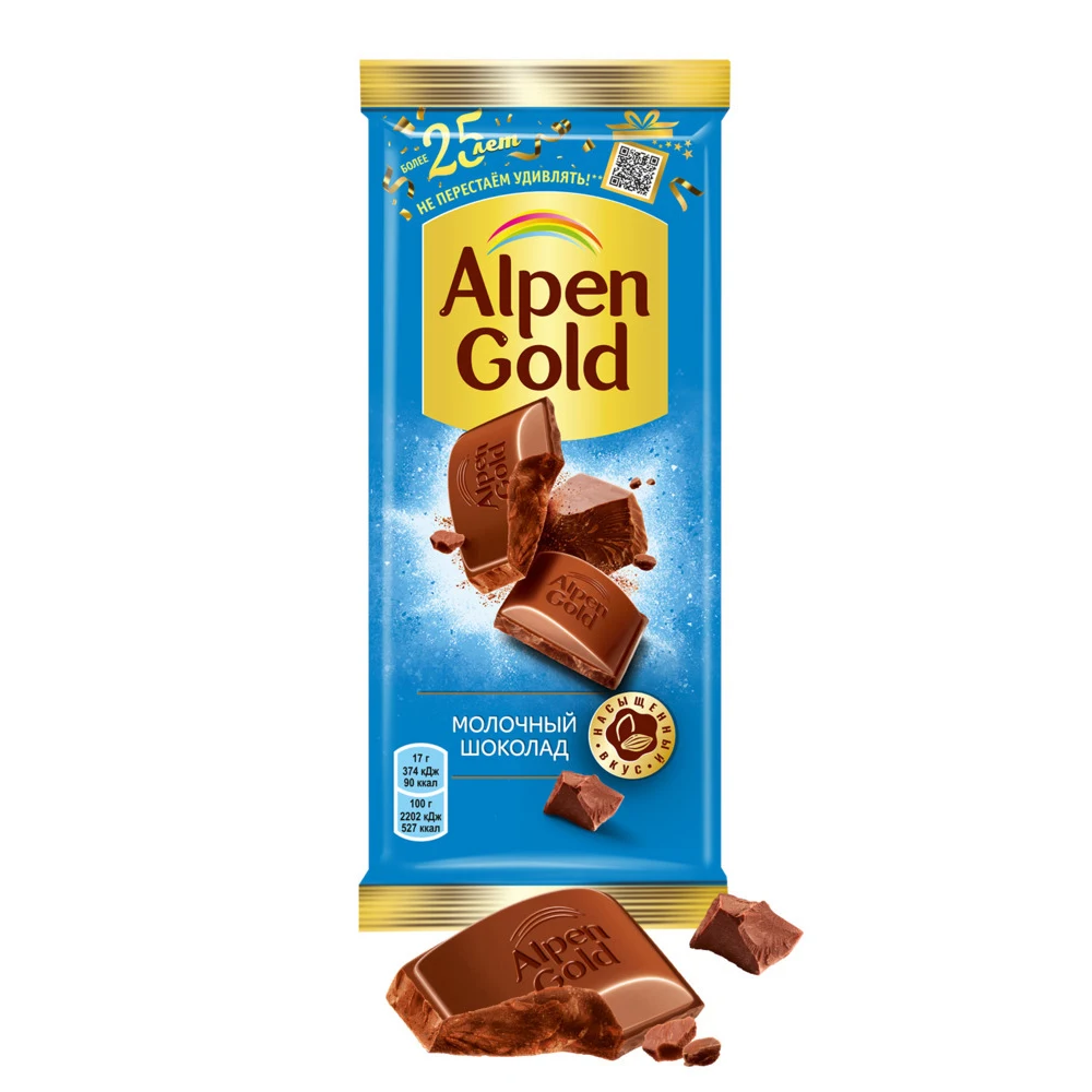 ALPEN GOLD шоколад молочный 85 г | Продукты