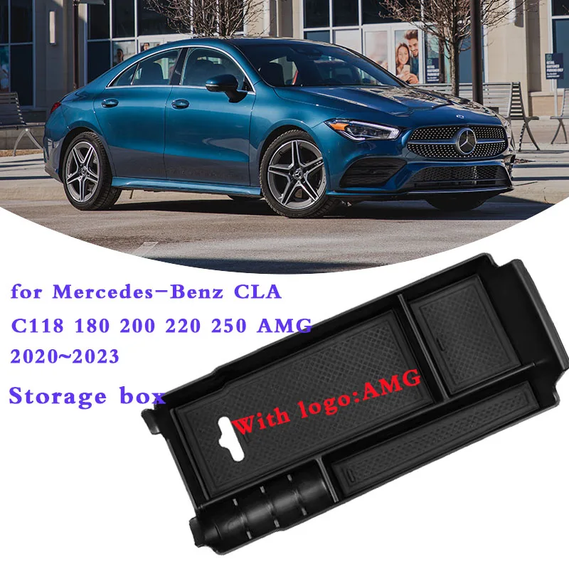 ARTGOS für Mercedes Benz CLA 35 45 45S/CLA200/220d/250/250e/260 Auto  Armlehnen Box Pad Memory Foam Auto Mittelkonsole Pad Kratzschutz Auto  Mittelkonsolen Armlehne Kissen,B: : Auto & Motorrad