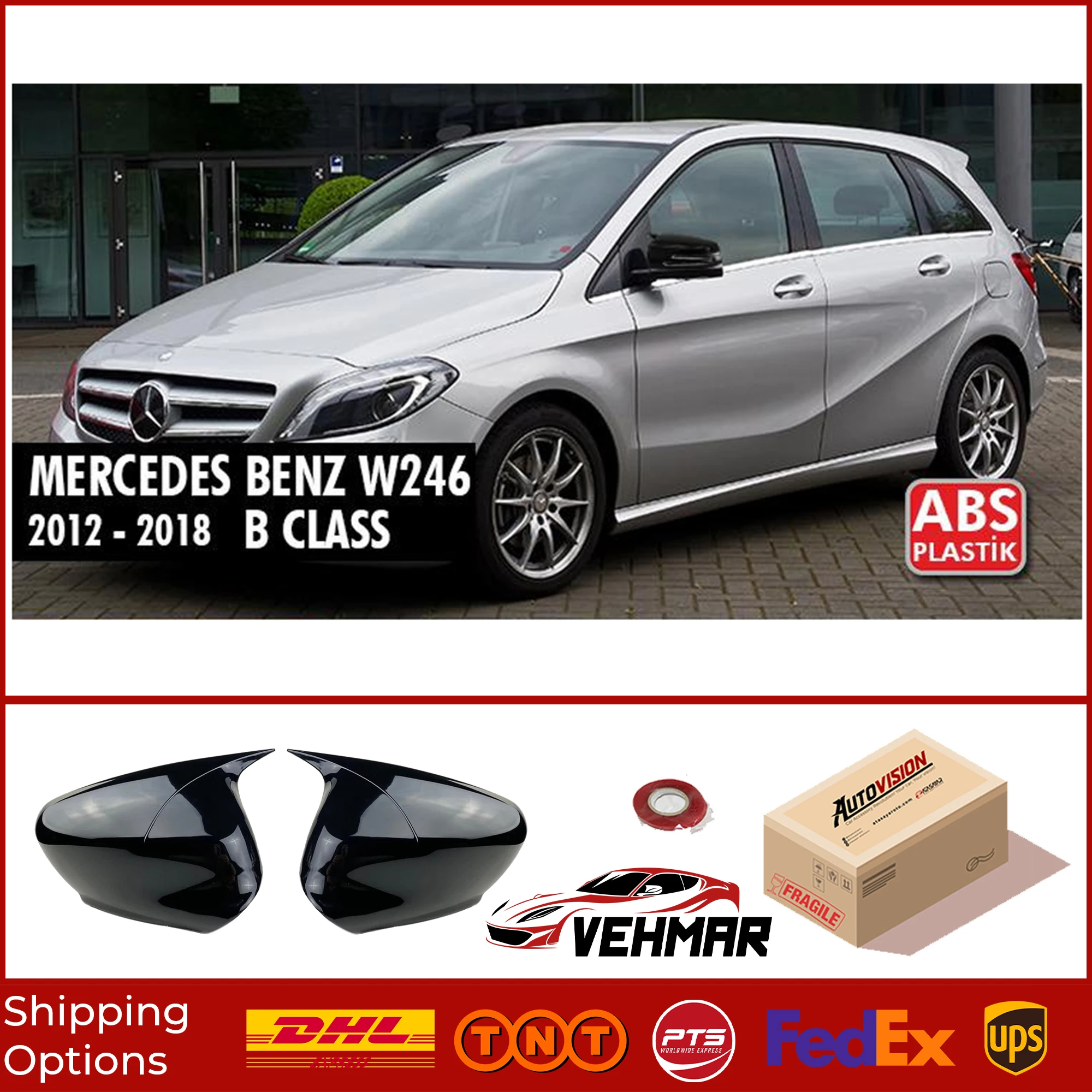 

Модель Bat зеркальный чехол для Mercedes Benz W246 B класс 2012 2018 аксессуар яркая черная летучая мышь чехол Бэтмен автомобильные щиты внешняя часть