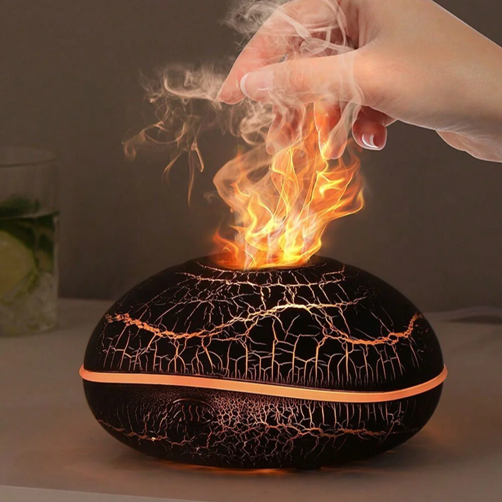 Aroma Humidifier flame Can Add Essential Oil Small Aromatherapy Machine Air Humidifier Equipped with colorful lighting function 1