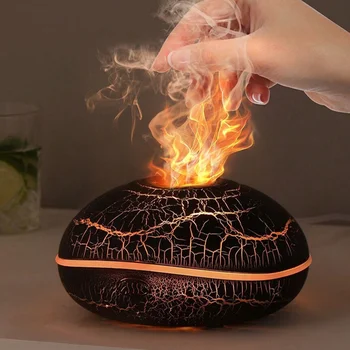 Aroma Humidifier flame Can Add Essential Oil Small Aromatherapy Machine Air Humidifier Equipped with colorful lighting function 1