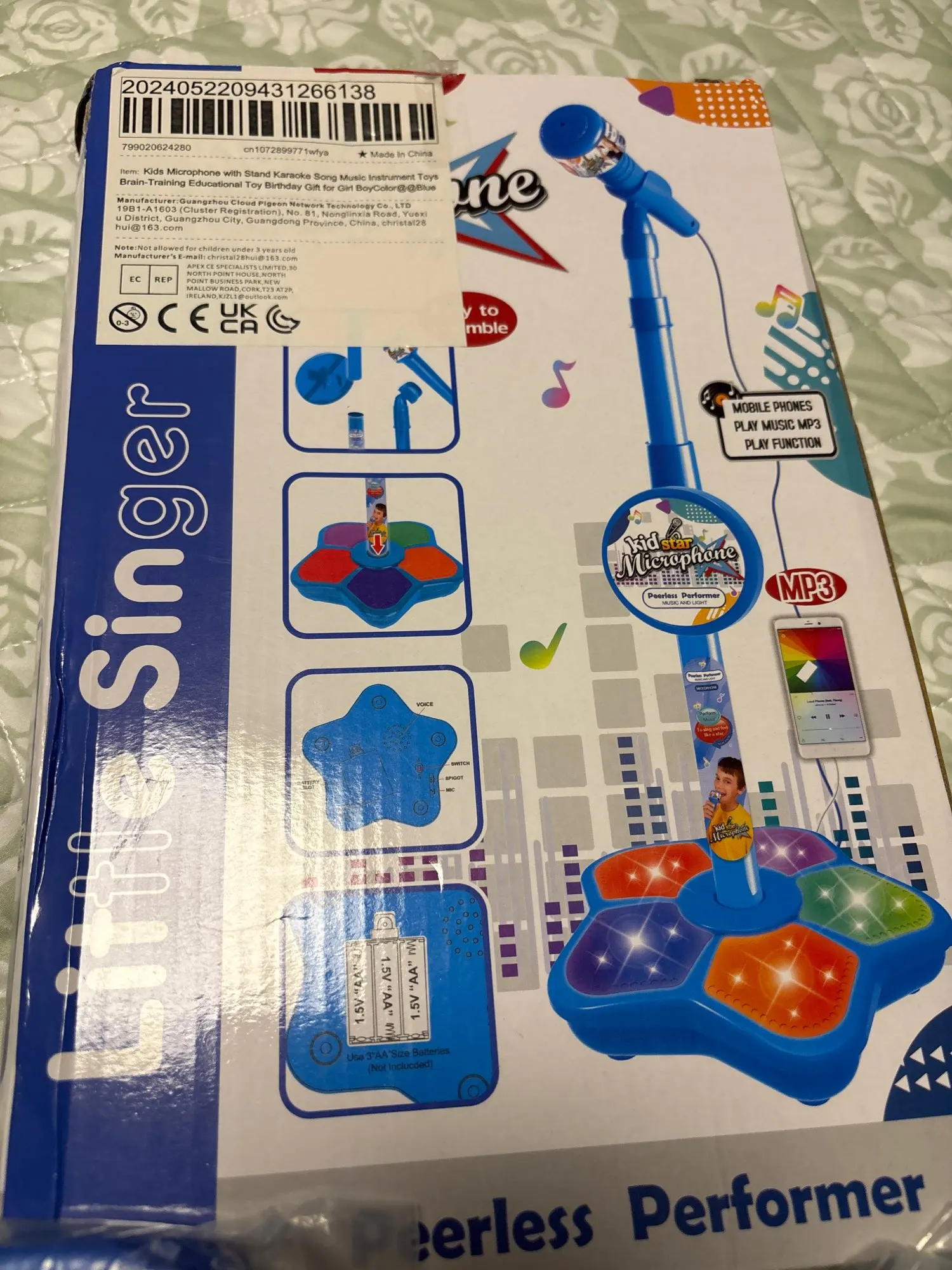 Kids Karaoke Microphone with Stand - Musical Brain-Training Toy Gift photo review