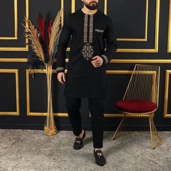 Alternative view of Chinedu Embroidered Dashiki Outfit