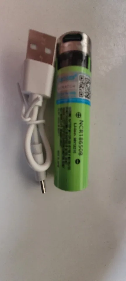 New 3.7v 18650 3400mAh Lithium Battery TYPE-C Rechargeable batteries NCR18650B for Travel portable Remote Control Flashlight photo review