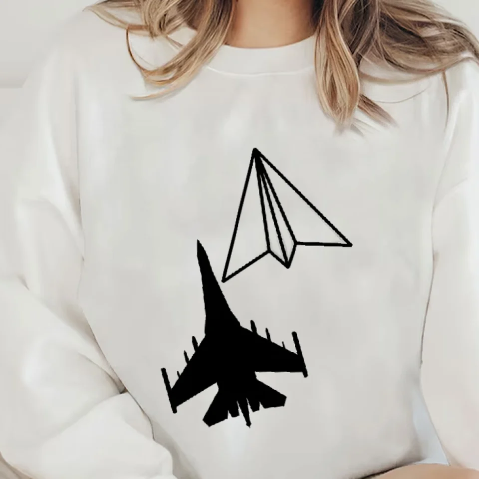 Comfortable Cotton Paper Plane Jet Sweatshirt