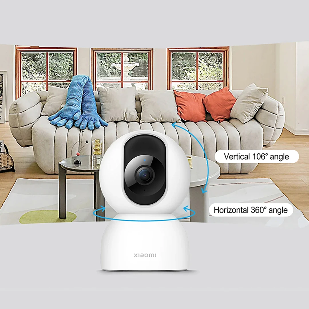 Global Version Xiaomi Smart Camera C400 360° Rotation 4MP Smart Home WiFi Alexa Google Assistant Night Vision AI Human Detection