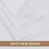 6-Pack White Round Tablecloths, 120 Inches Diameter, Stain Resistant, Polyester, Ideal for Weddings or Parties. 4