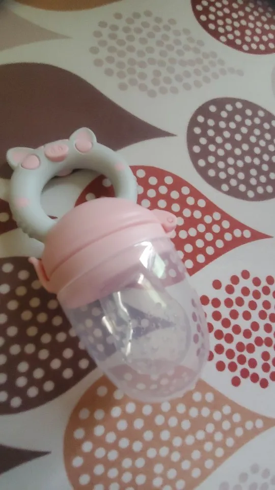 Baby Food Feeding Spoon Juice Extractor Fruit Feeder Pacifier Baby Feeding Bottle Silicone Gum Fruit Vegetable Bite Eat Feeder photo review