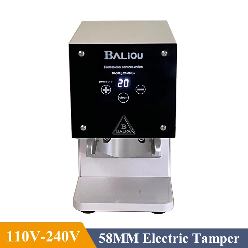 Commercial 58mm Tamper Machine Aluminum Stainless Steel Electric Coffee Powder Press Tool Automatic Coffee Grinder 3