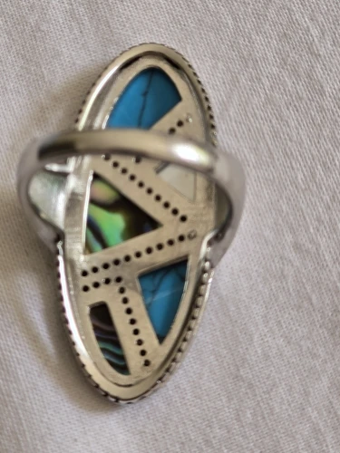 Mystic Mosaic Turquoise Statement Ring – 925 Sterling Silver