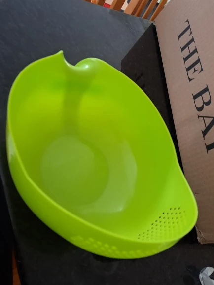 Rice Washing Strainer and Vegetable Colander - Your Essential Kitchen Gadget photo review