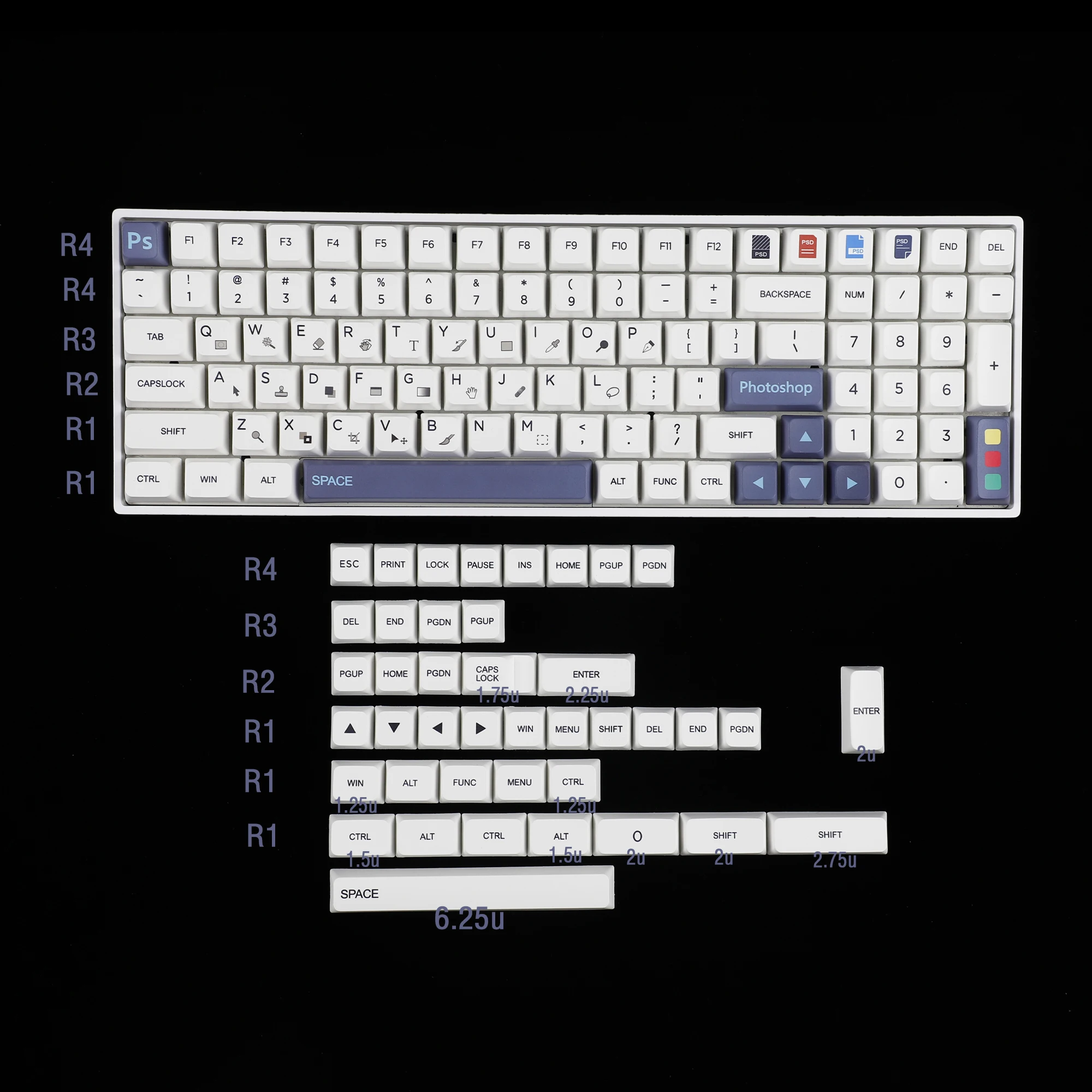 tkl gk61 64 68 75 87 96 104 gmmk mx teclado