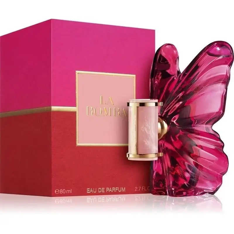 LA Bom. b.A 2.7oz female perfume, fresh flower and fruit fragrance, dragon fruit integration, unique butterfly design 2