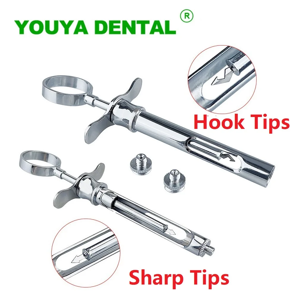 Dental Stainless Steel Syringe Dentistry Surgical Instrument Dentist