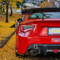 Spoiler Wings For Toyota GT GR 86 Subaru BRZ 2012-2024 Glossy Black Carbon Fiber Look ABS Universal Rear Wing Car Accessories 5