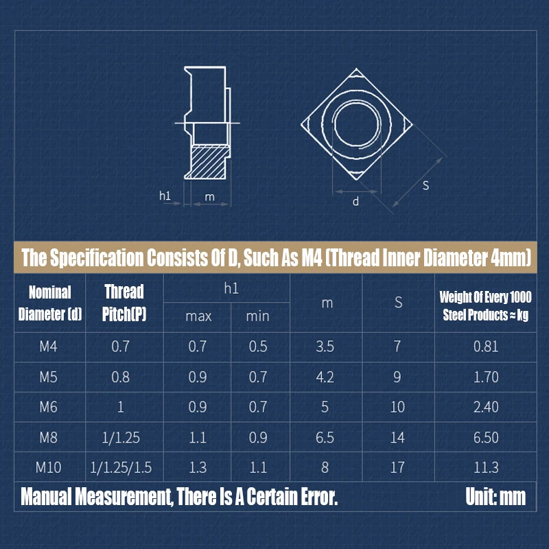 M10 Weld Nut Dimensions Discount Collection ce.ftccollege.edu