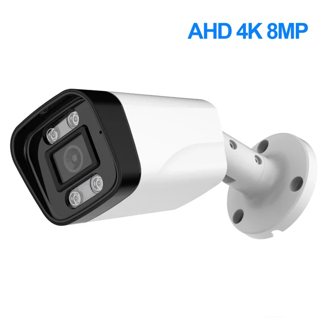 Telecamera AHD 4K 8MP 5MP 2MP CCTV videosorveglianza sicurezza domestica telecamera per visione notturna a colori analogica Bullet impermeabile per esterni 1080P