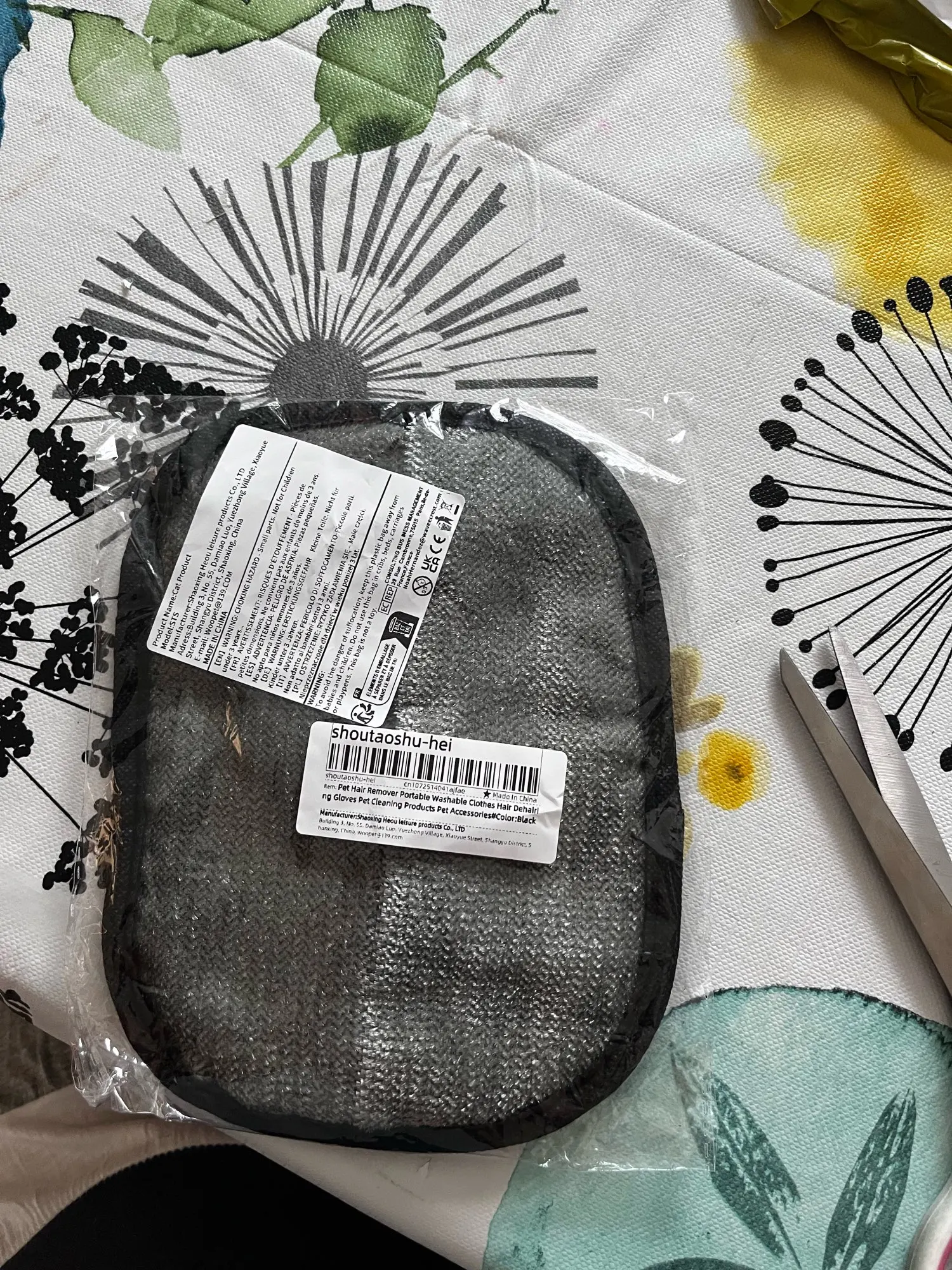 Pet Hair Remover Mitt Pet Hair Remover Gloves Deshedding Brush Glove For Dog Cat Rabbit With Long Short Curly Hair