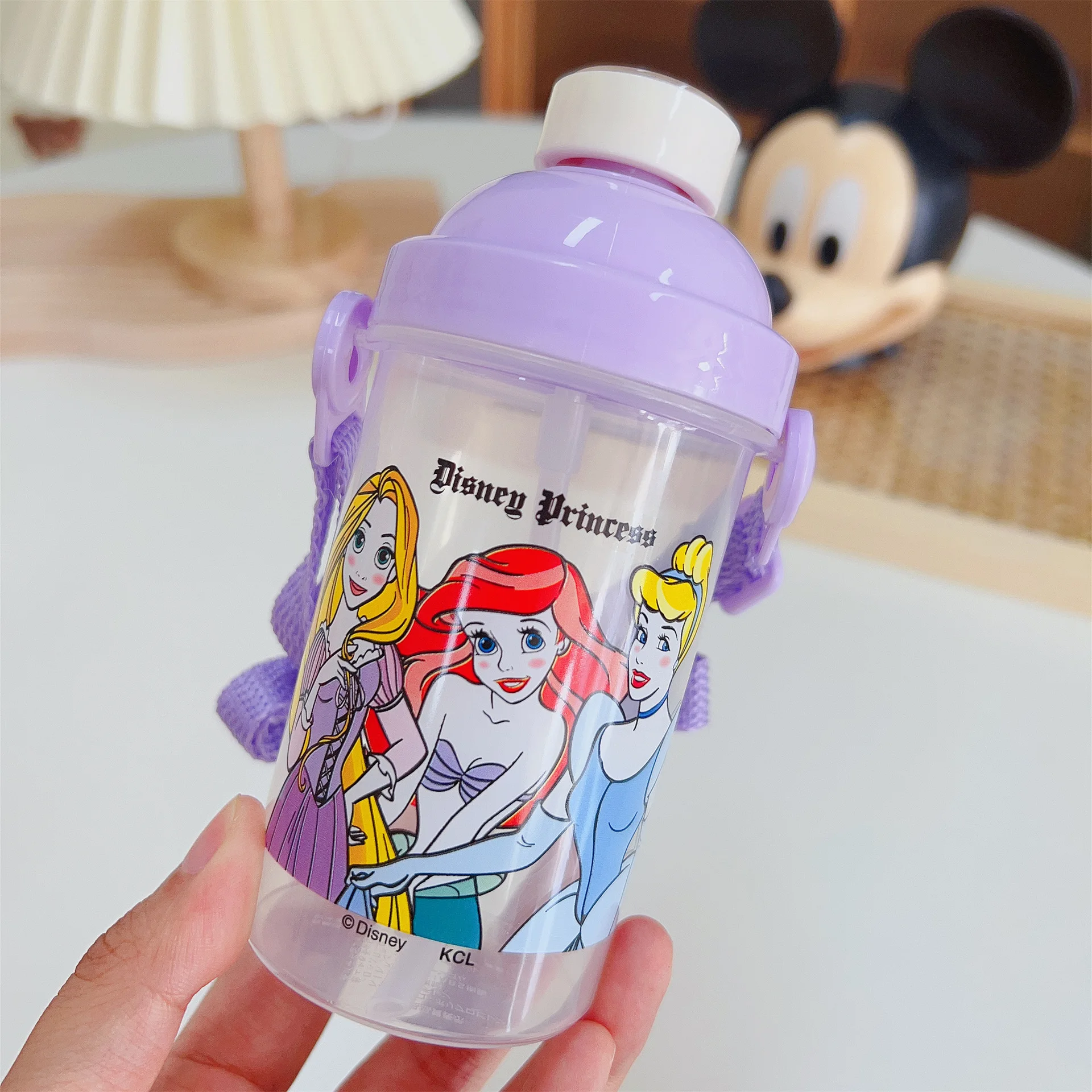 Disney Kids Water Bottles Mickey Minnie Mouse Cartoon Cups with Straw  Captain America Sport Bottles Girls Princess Feeding Cups - AliExpress