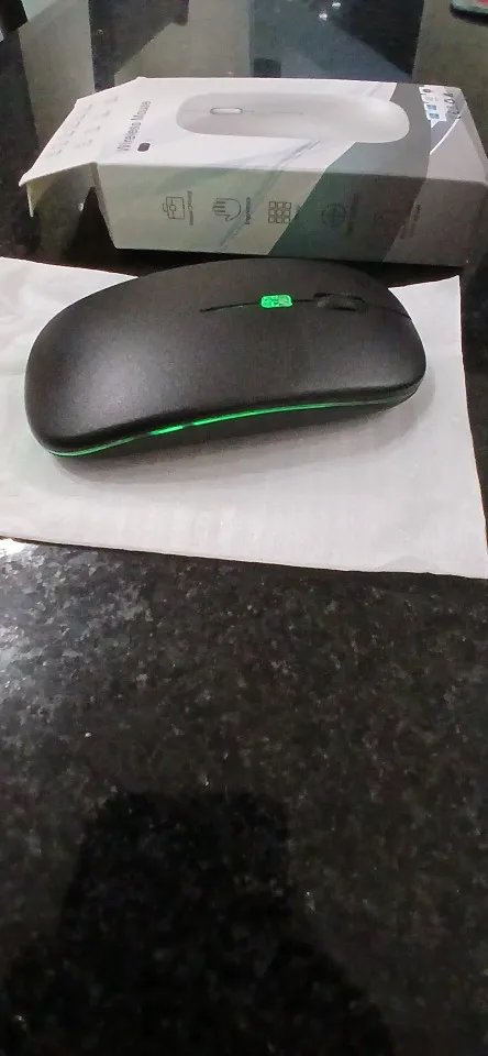 Mouse Wireless Recarregável Led Rgb 2.4 Ghz Sem Fio photo review