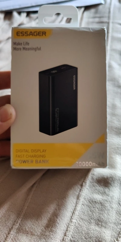 Essager Power Bank 20000mAh portátil PD 65W carga rápida teléfono móvil batería externa Powerbank para iPhone17 16 15 portátil Mac photo review