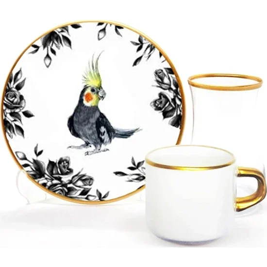 

Чайный кофейный сервиз Toygar Damla Asena 6 шт. Султан