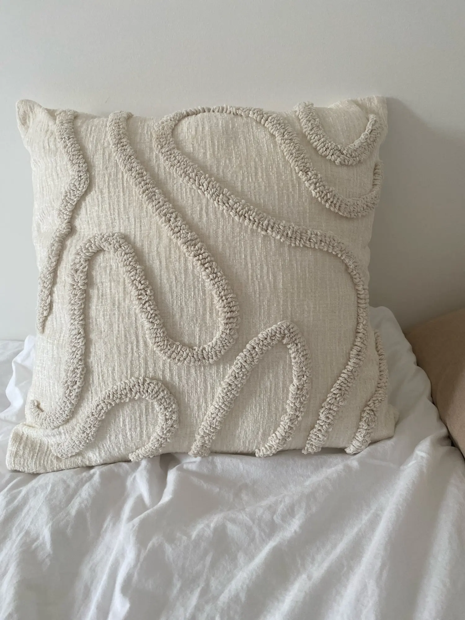 Abstract Line Pillow Cover, customer photo
