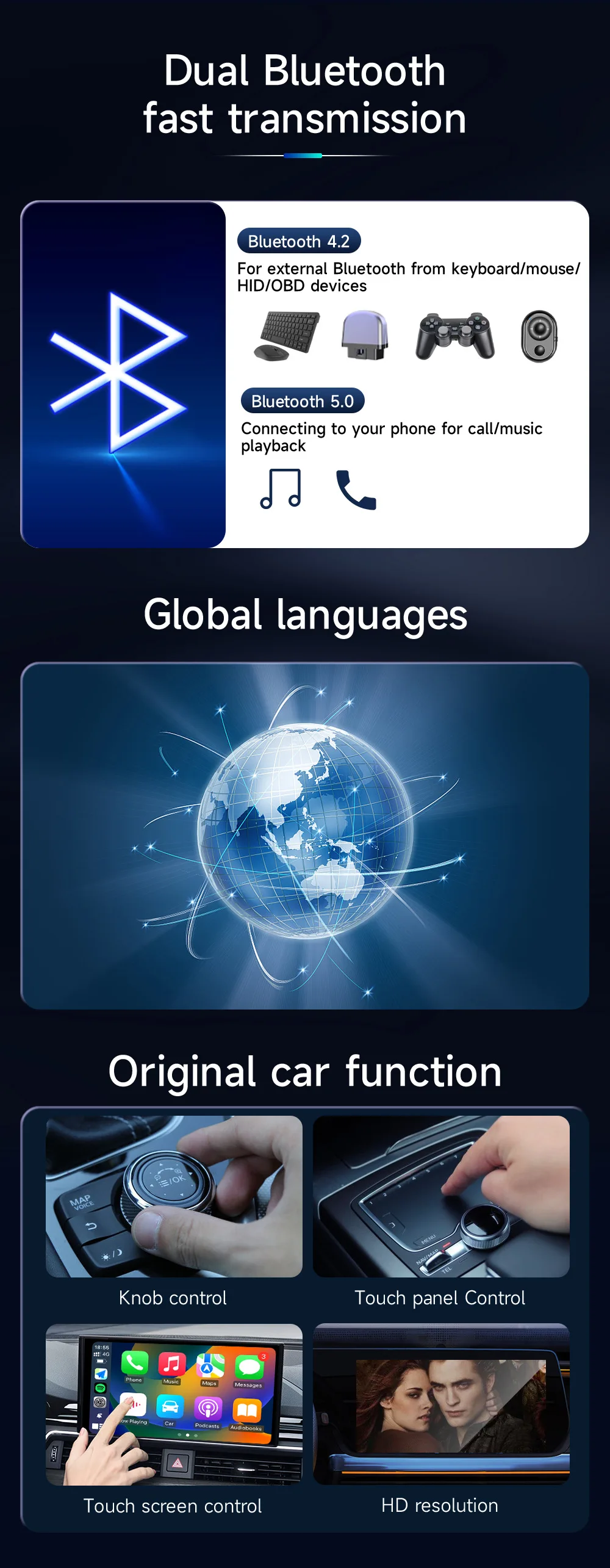Acac6026745094cc69c2afdee0c449ccdl CarPlay Smart AI Box Plus Android 11 Wired To Wireless CarPlay Android Auto Video App Adapter Car Intelligent System