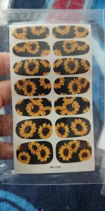 Sunflower & Daisy Nail Stickers: Brighten Your Nails for Spring and Summer photo review