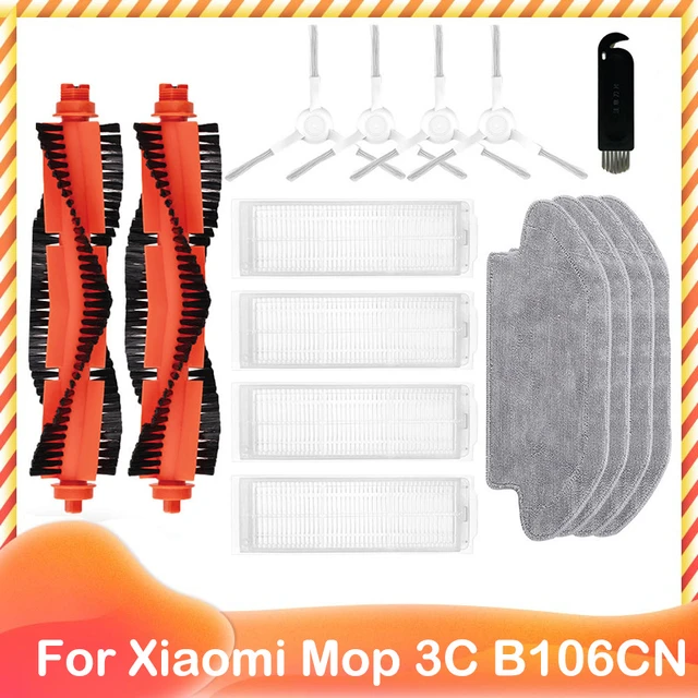 Filter For Xiaomi Robot Vacuum S10 S12,Mijia 3C,Mi Robot Vacuum Mop P  Accessories Mop Cloths Main Side Brush STYJ02YM Spare Part