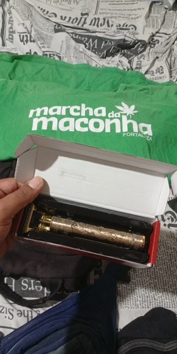 Máquina De Cortar Cabelo Parágrafo Barba Masculina Designer Aleatório Elétrico Profissional photo review