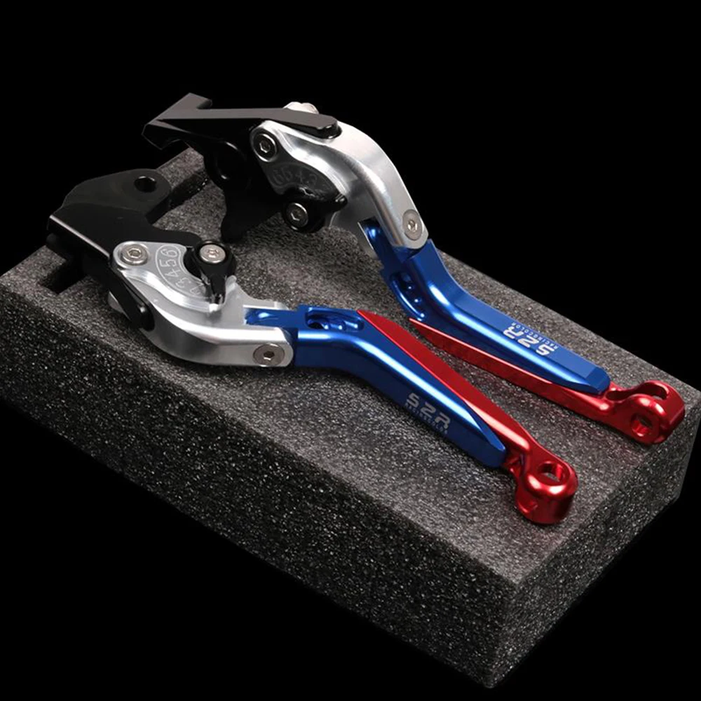 Leviers D'embrayage Et De Frein Réglables Pour Moto Hyosung Aquila GV125/GV125S - Paire Noir - Alliage Aluminium CNC - Pliable 90° - 12