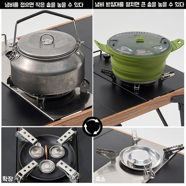 Pandatour Camping IGT 0.5UNT Gas Stove Outdoor One lick Ignite High Effi Ciency Camping Supplies Table Stove High Firepower 2