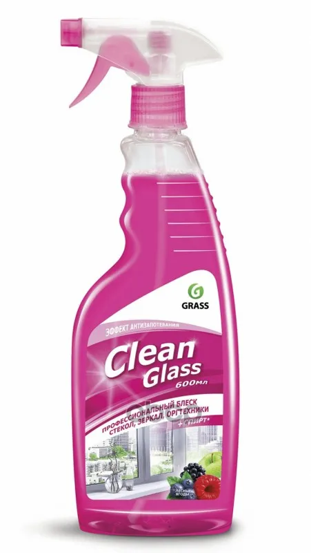 Очиститель Стекол Clean Glass Блеск Стекол И Зеркал (Лесные Ягоды) 600 Мл. Тригер Grass 125241 GraSS арт. 125241 (art.: 3920c2dbfe556) - 3920c2dbfe556