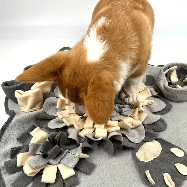 [Interactive Snuffle Mat] Durable Polyester KM-P Interactive Snuffle Mat for Dogs - Slow Feeder & Foraging Skill Toy 6