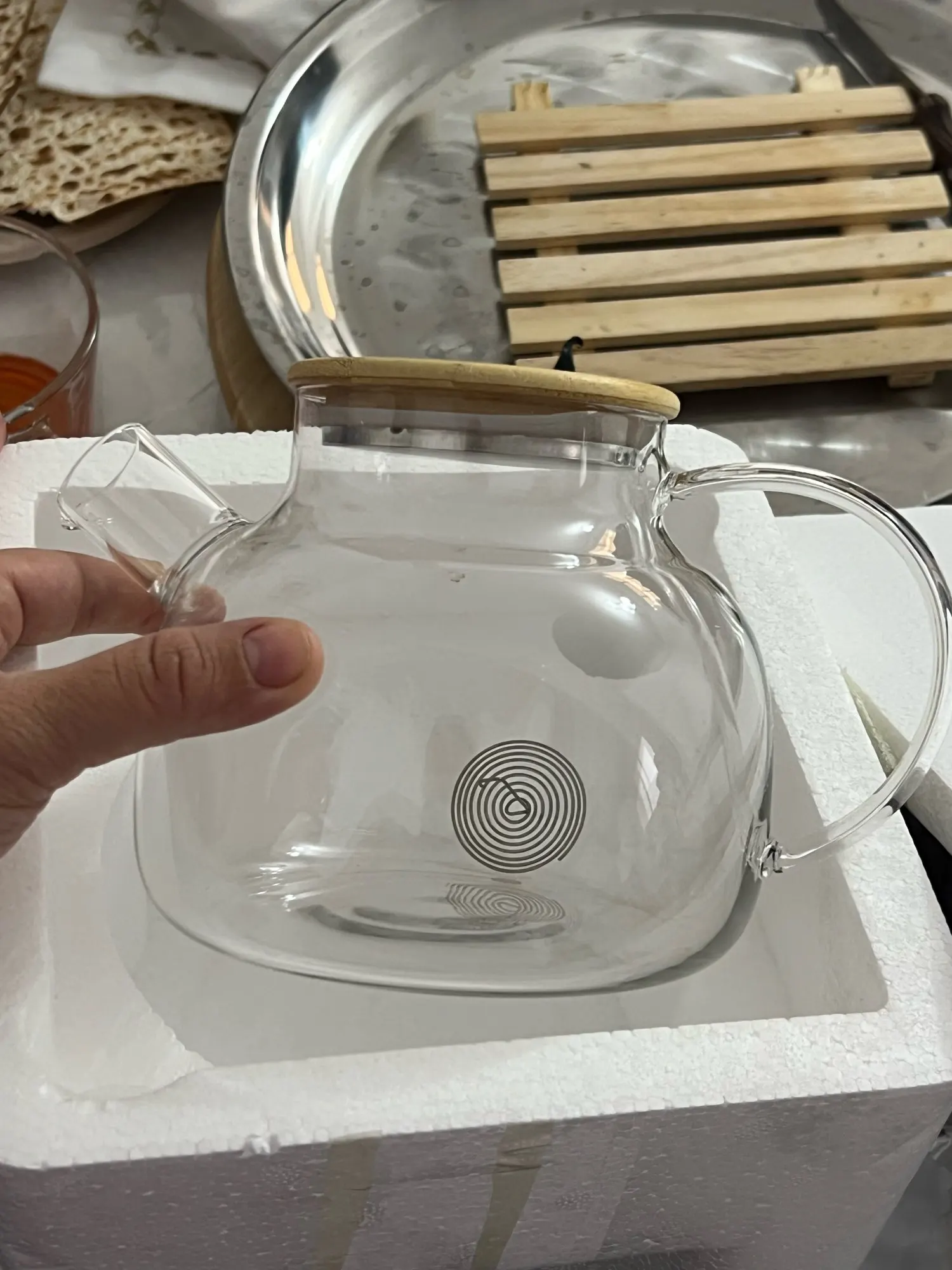 Carafe d'Eau A Jus De Fruit En Verre Avec Bouchon