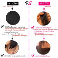 Perruque Bob droite sans colle, densité 250%, prête à porter, 100% cheveux humains pour femmes, perruques en cheveux naturels avec fermeture en dentelle 4x4 2