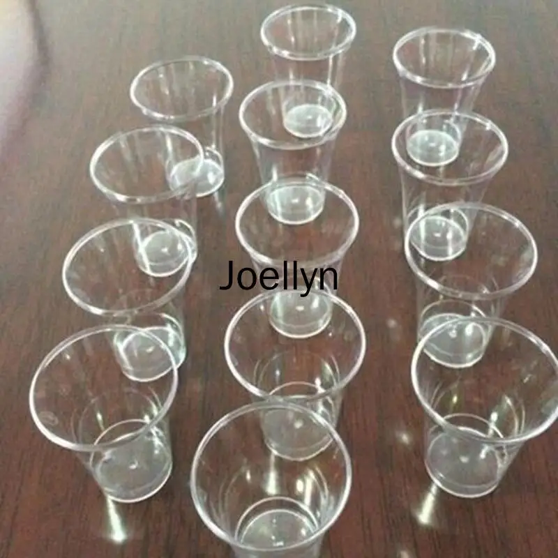 Folding cup Small White Clear Tea Vasos for Church Holy Plastic Disposable Cup Art and Design Products