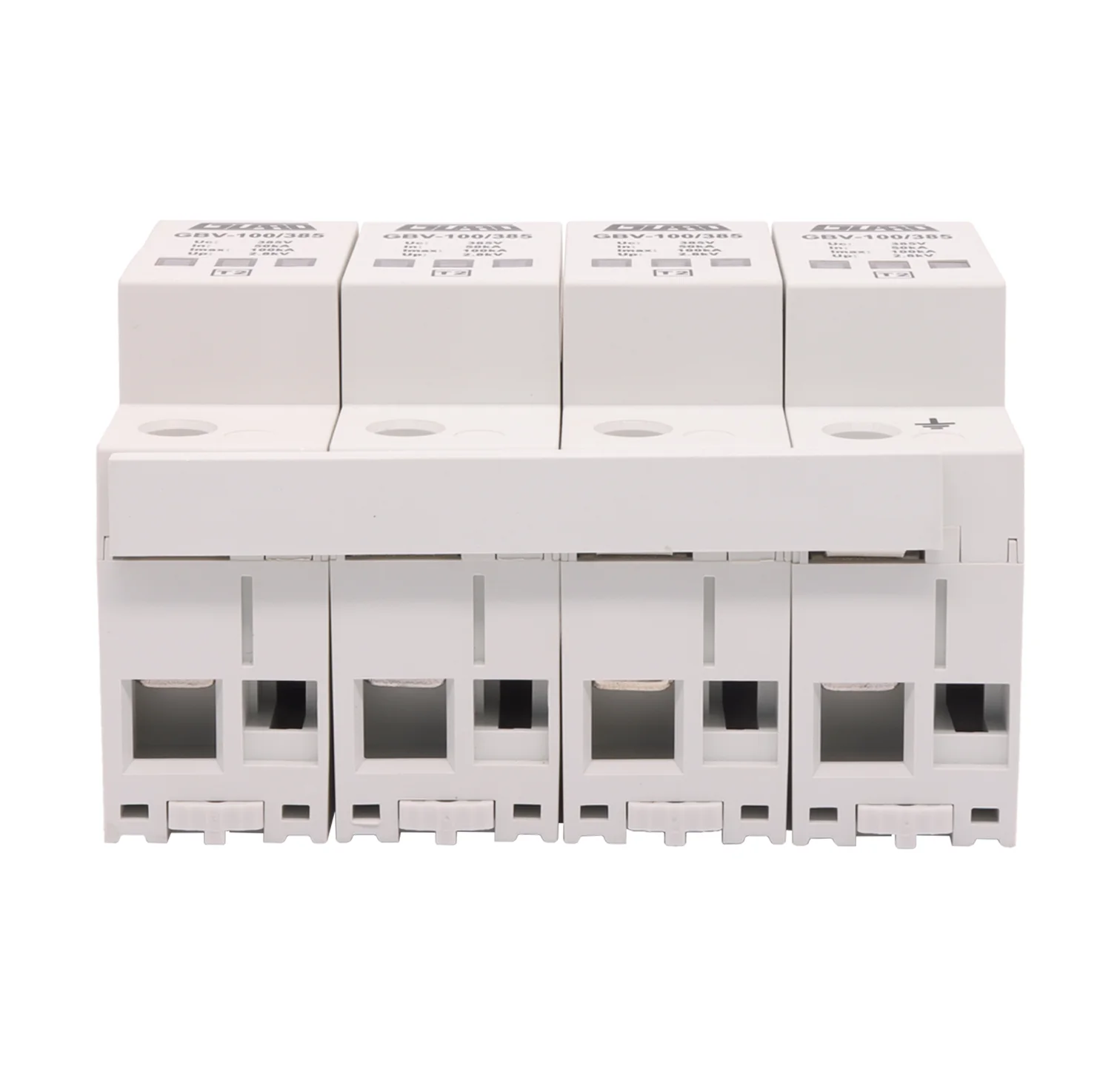 Industrial Lightning Protection Device 4P Industrial Lightning Arrester T2 SPD 100KA AC SPD
