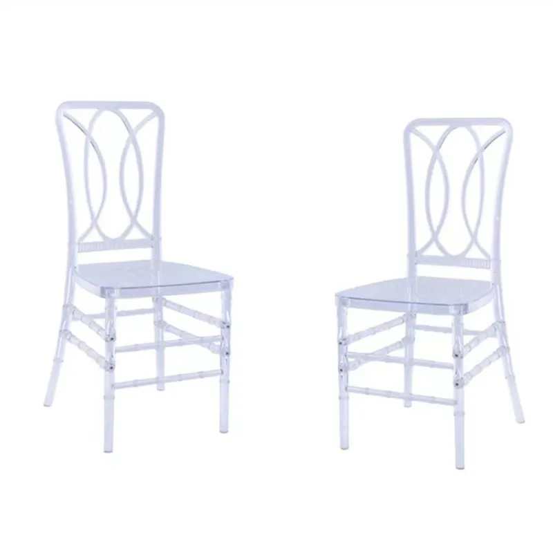 Transparent Acrylic Detachable Tiffany Chair 100 Pcs For Outdoor Wedding Moment Party Gathering Hotel