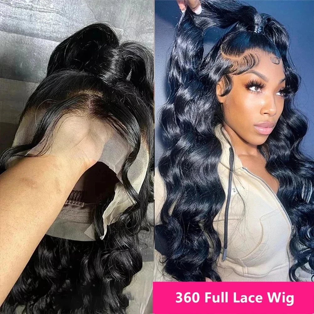 human hair 360 full lace wig