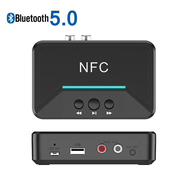 Bluetooth Usb Audio Transmitter Receiver 5.0 Nfc C/ P2 E Rca AliExpress
