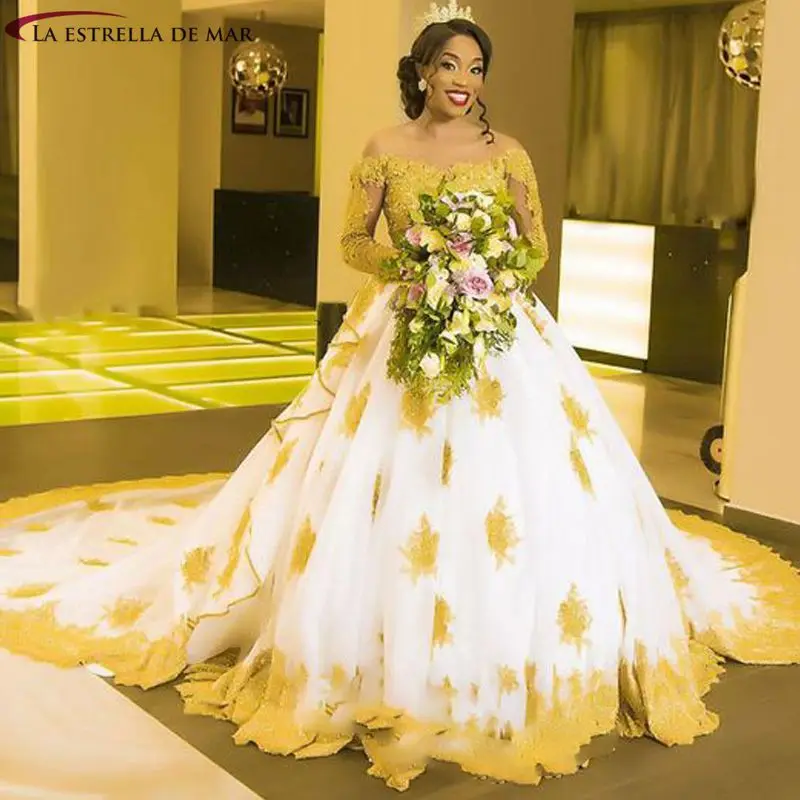 

Золотые свадебные платья для невесты, бальное платье, женские платья в стиле принцессы, великолепные платья с открытыми плечами, турецкий вечерний выпускной