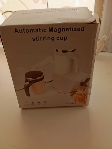 Automatic Stirring Cup Mug Rechargeable Portable Coffee Electric Stirring Stainless Steel Rotating Magnetic Home Drinking Tools photo review