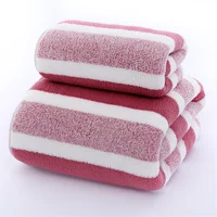 Quick-Drying Striped Towel Set For Soft And Absorbent Bathroom Experience Bath Towel Or Hand Towel 6